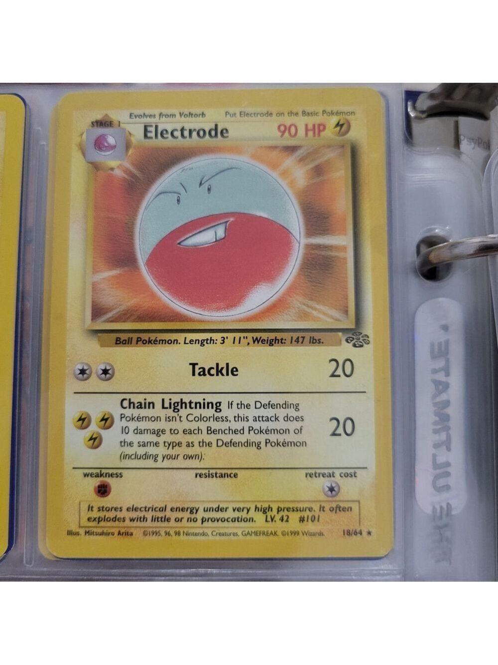 Pokemon Electrode Card